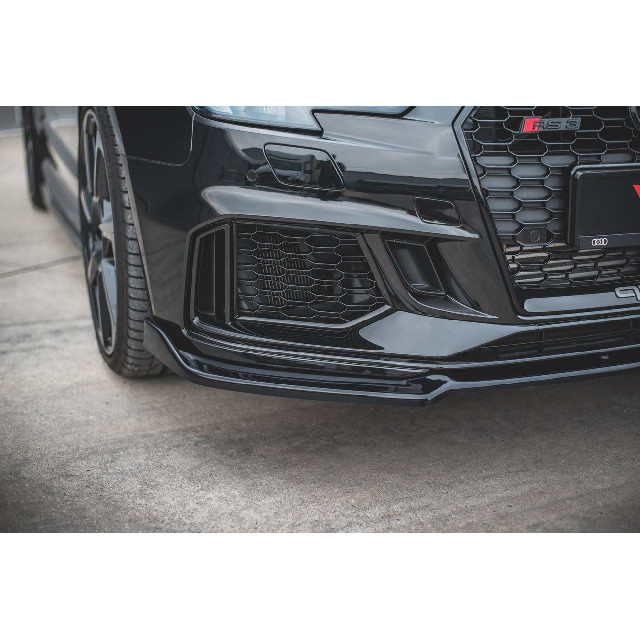 Cup Spoilerlippe Front Ansatz V.3 für Audi RS3 8V Facelift schwarz matt Cup Spoilerlippe Front Ansatz V.3 für Audi RS3 8V Facelift schwarz matt