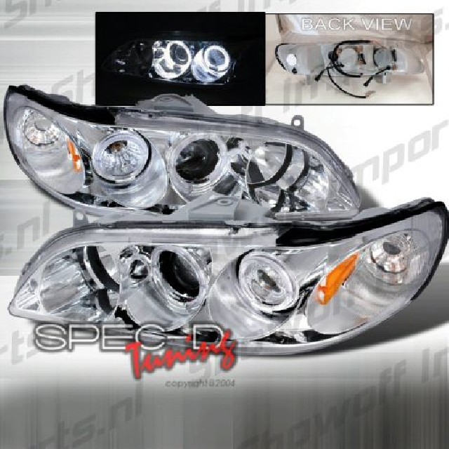Honda Accord 98-02 2D Headlights 1-Piece Clear Coupe