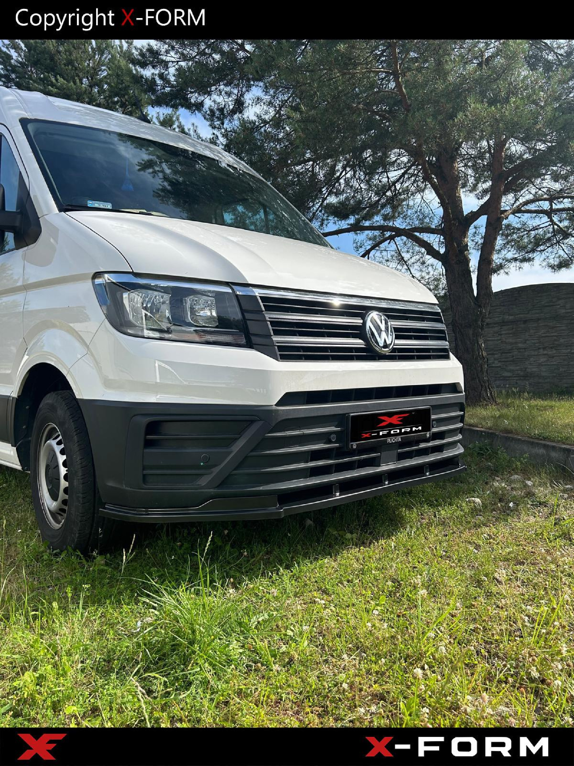 Frontlippe Frontansatz für Volkswagen Crafter II / MAN TGE Frontspoiler Lippe