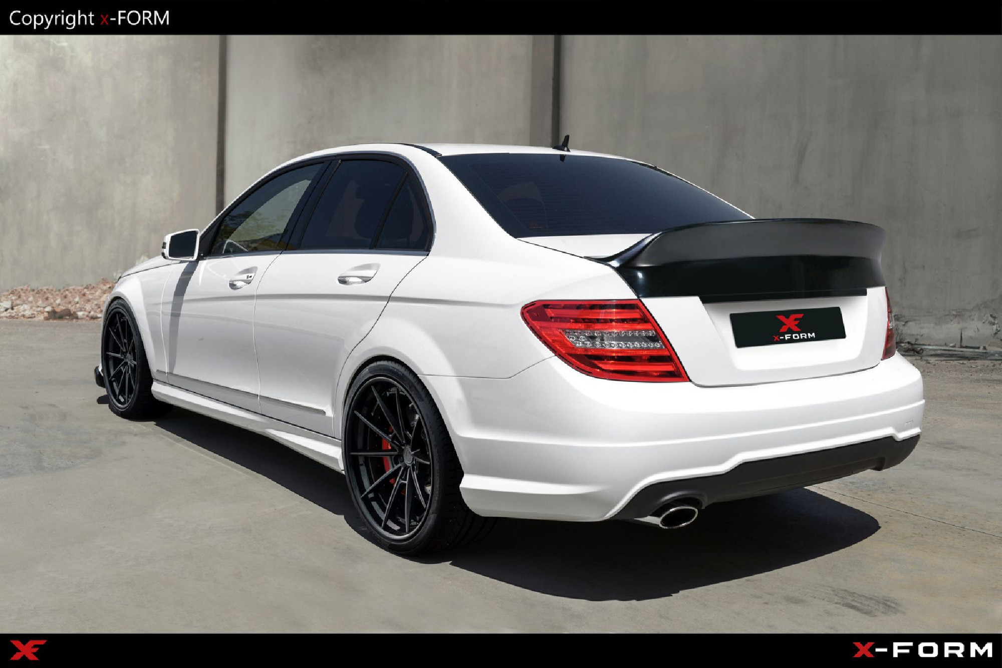 Mercedes-Benz klasse C W204 Heckspoiler