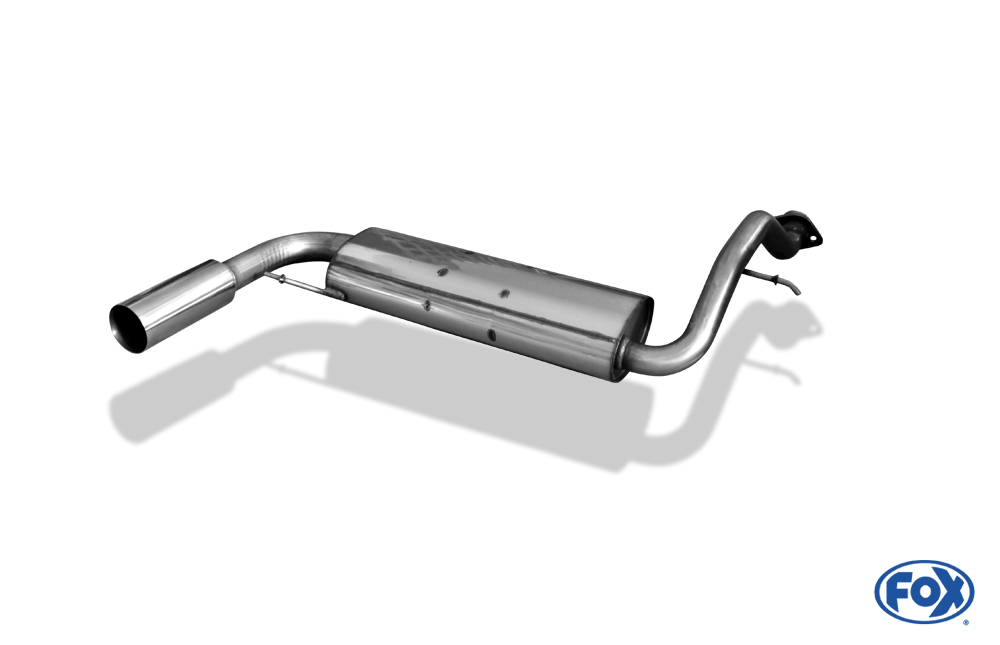 Honda Civic III/ CRX II FOX Endschalldämpfer quer - 1x90
