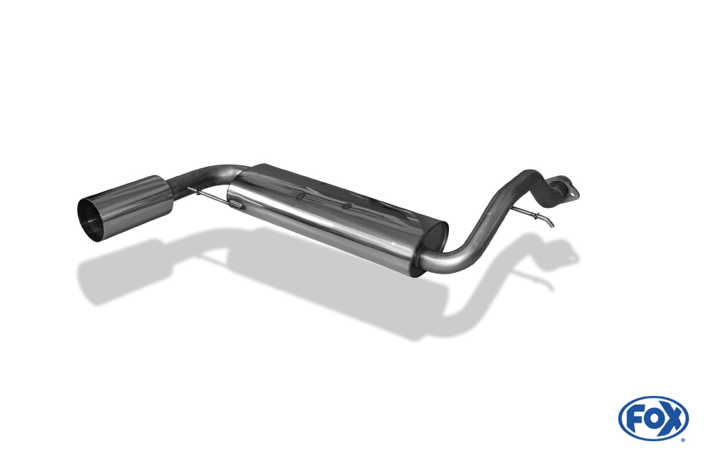 Honda Civic III/ CRX II FOX Endschalldämpfer quer - 1x114