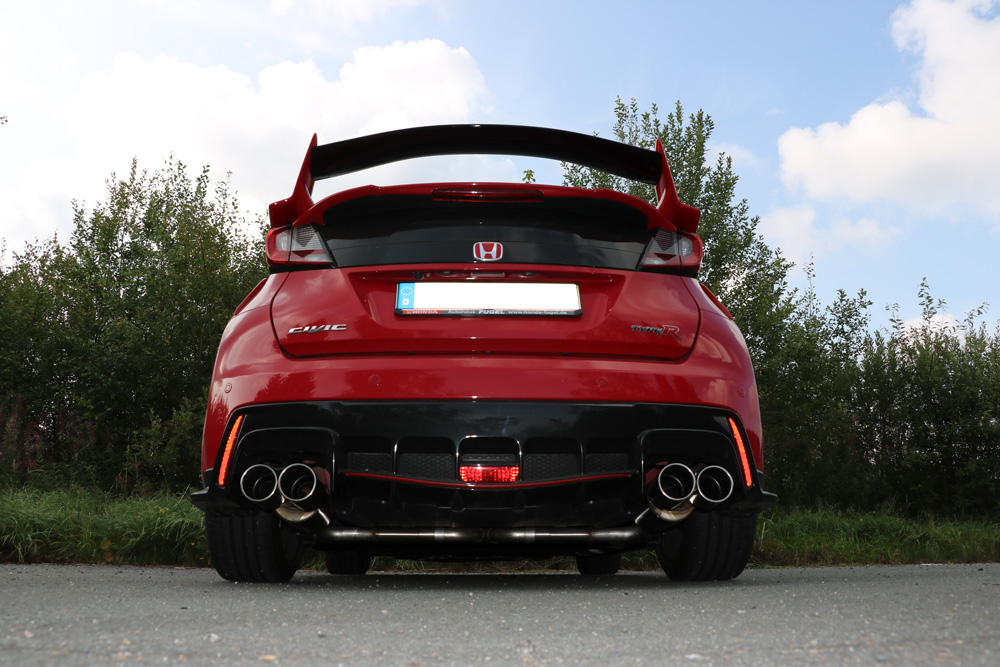 Honda Civic IX Type R Endschalldämpfer quer Ausgang rechts/links - 2x90