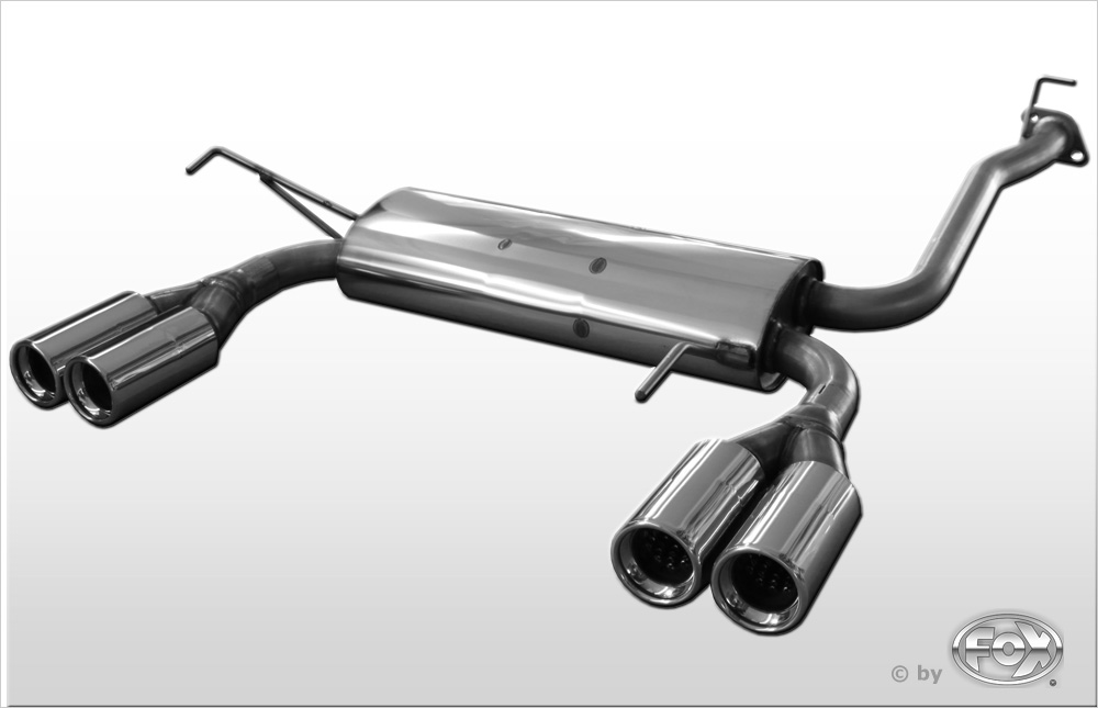 Honda Prelude V BB9 Endschalldämpfer quer Ausgang rechts/links - 2x80 Typ 13 rechts/links