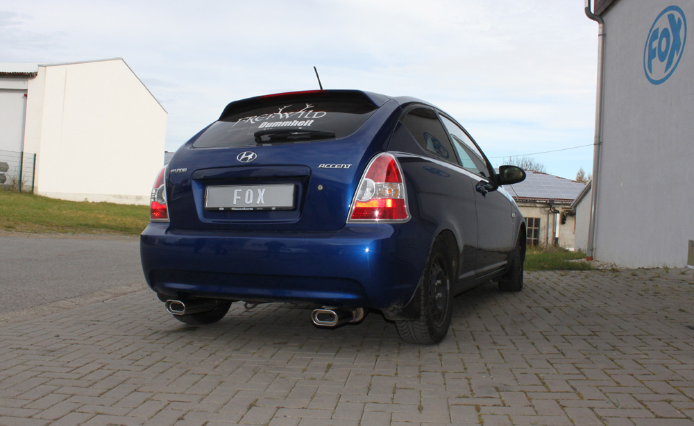 Hyundai Accent - MC Endschalldämpfer Ausgang rechts/links - 135x80 Typ 53 rechts/links