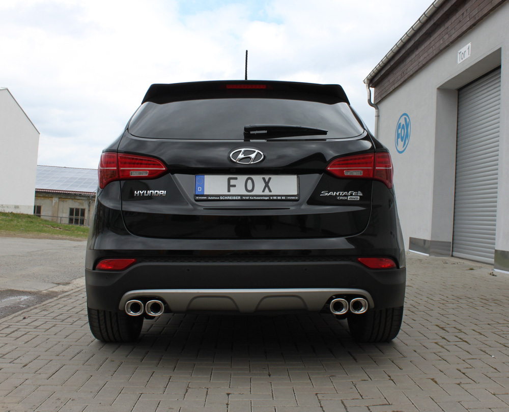 Hyundai Santa Fé 4x4 - DM Endrohrsystem rechts/links - 2x88x79 Typ 71 rechts/links