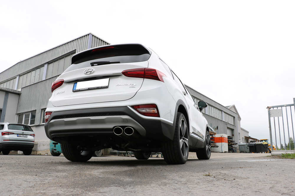 Hyundai Santa Fé 4x4 - TM Endschalldämpfer - 2x106x71 Typ 32