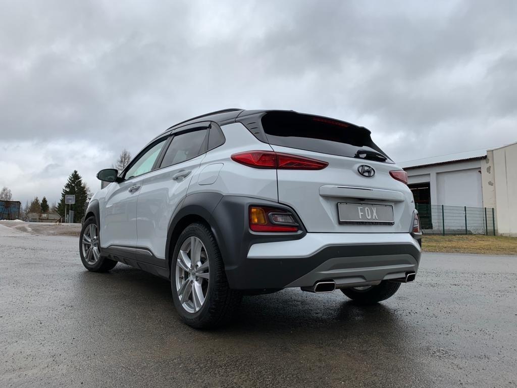 Hyundai Kona 4WD - Endrohre in der Stoßstange Endschalldämpfer Ausgang rechts/links - 145x65 Typ 59 rechts/links