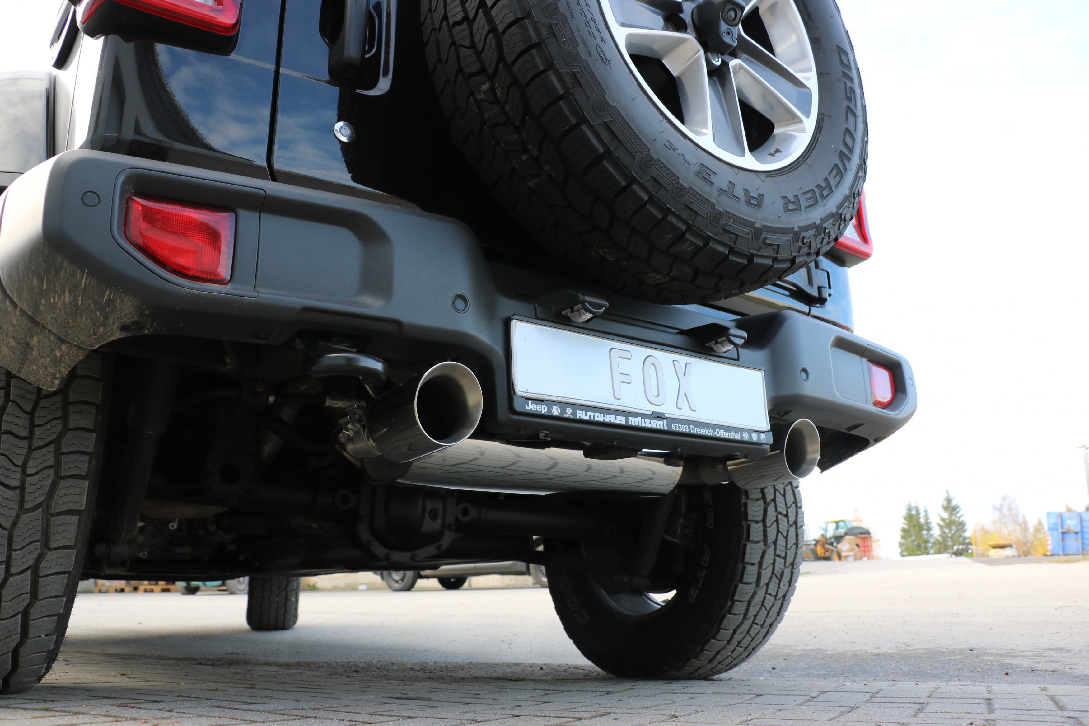 Jeep Wrangler IV - JL Endschalldämpfer quer Ausgang rechts/links - 1x100 Typ 25 rechts/links