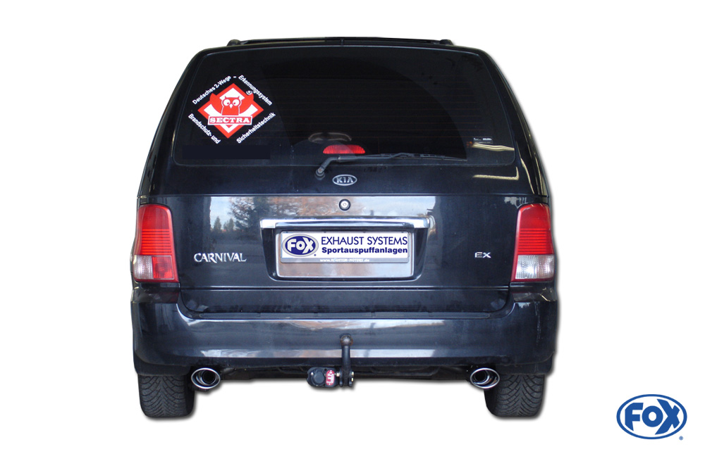 FOX Kia Carnival II  Endrohrgeweih rechts/links - 115x85 Typ 33 rechts/links