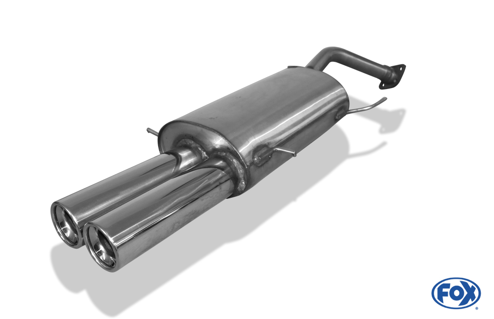 FOX Mazda 323 Typ BG Stufenheck  Endschalldämpfer mit Flansch - 2x80 Typ 13