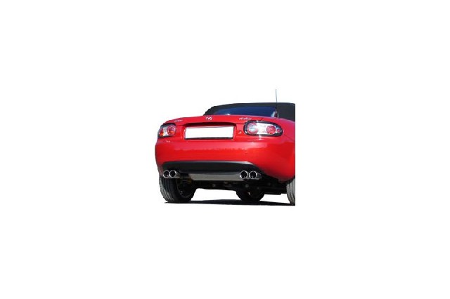 Mazda MX5 Typ NC Endschalldämpfer Ausgang rechts/links - 2x76 Typ 13 rechts/links - kernig sportlicher Sound mit TÜV-Teilegutachten