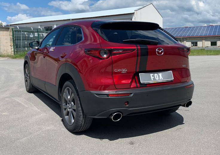 Mazda CX30 X180 AT AWD Endschalldämpfer quer rechts/links - 129x106 Typ 32 rechts/links