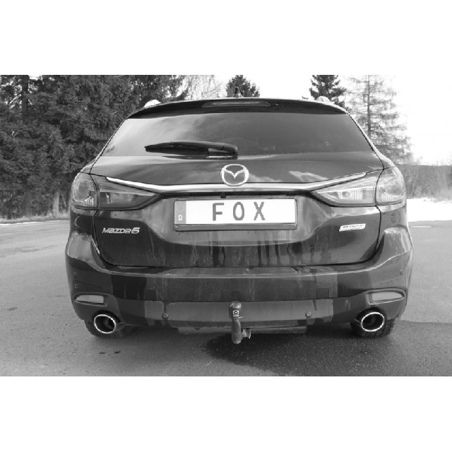 Mazda 6 - GJ Kombi Endschalldämpfer quer Ausgang rechts/links - 115x85