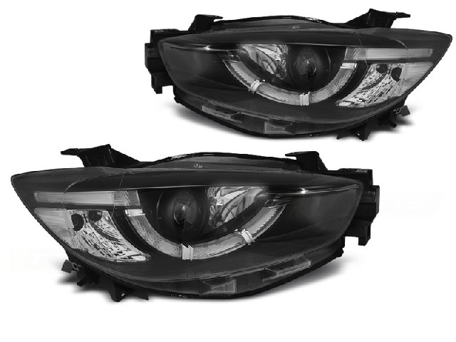 MAZDA CX5 11-15 BLACK TRUE DRL XENON Scheinwerfer
