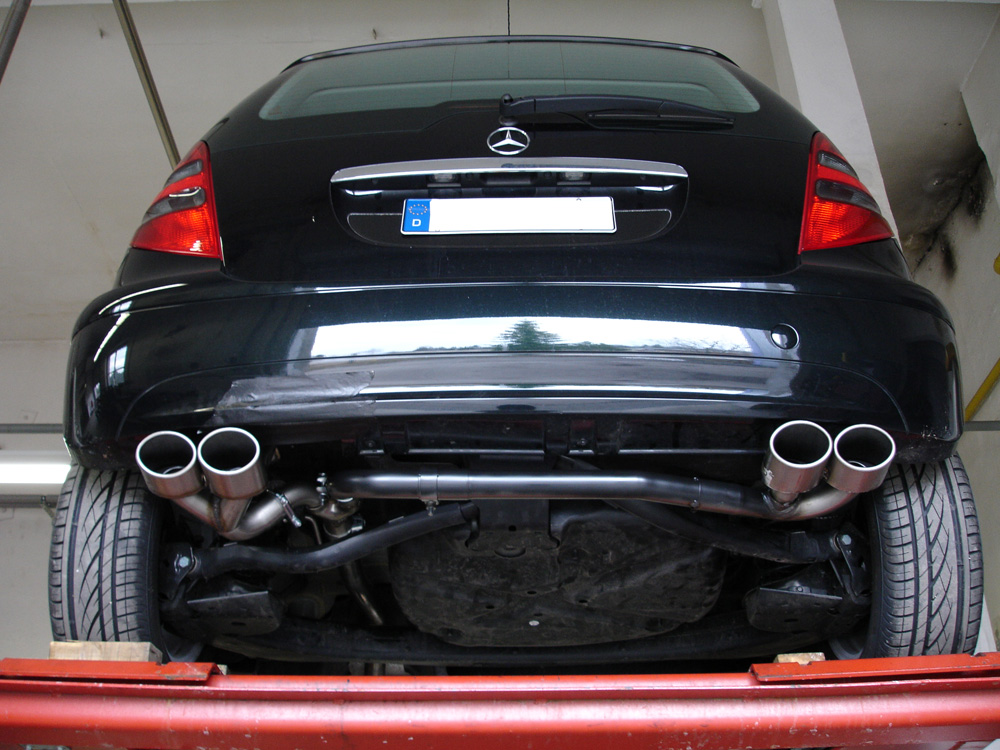 FOX Mercedes A-Klasse W169  Endschalldämpfer Ausgang rechts/links - 2x106x71 Typ 32 rechts/links