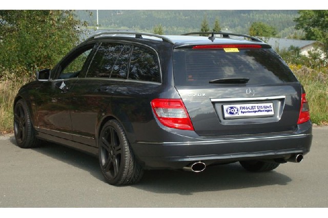 FOX Mercedes C-Klasse 4 Zylinder - W204/S204 Endschalldämpfer rechts/links mit Y-Verbindungsstück - 115x85 Typ 38 rechts/links FOX Mercedes C-Klasse 4 Zylinder - W204/S204 Endschalldämpfer rechts/links mit Y-Verbindungsstück - 115x85 Typ 38 rechts/links