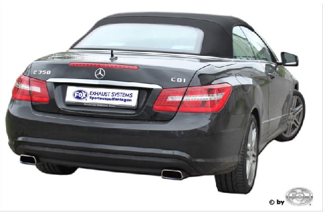 FOX Mercedes E-Klasse Cabrio A207 - 6 Zylinder  Endschalldämpfer rechts/links - 145x65 Typ 59 rechts/links