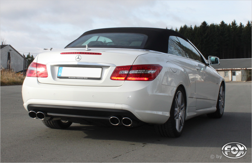 FOX Mercedes E-Klasse Coupe/ Cabrio C207 4 Zylinder  Endschalldämpfer rechts/links - 2x115x85 Typ 32 rechts/links