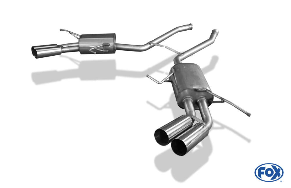FOX Mercedes M-Klasse Typ W164  Endschalldämpfer rechts/links - 2x76 Typ 10 rechts/links 