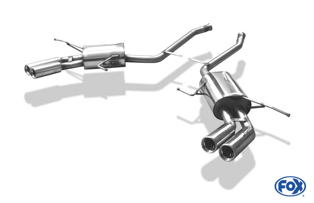 FOX Mercedes M-Klasse Typ W164  Endschalldämpfer rechts/links - 2x76 Typ 13 rechts/links