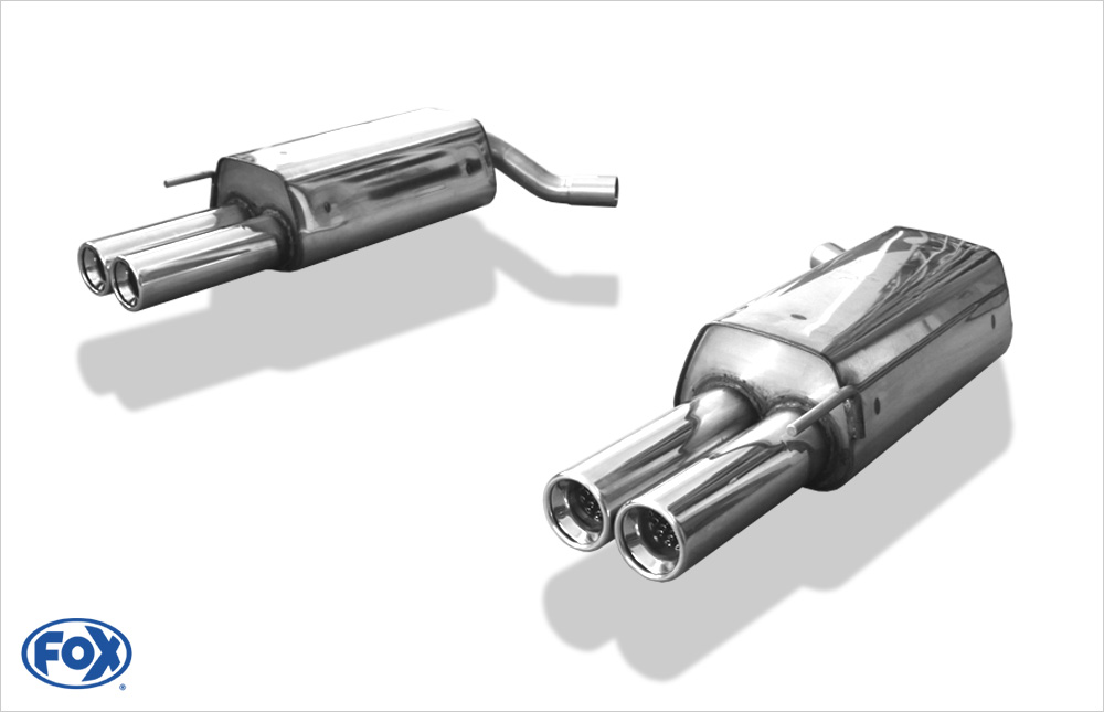 FOX Mercedes S-Klasse Typ 220  Endschalldämpfer rechts/links - 2x80 Typ 13 rechts/links