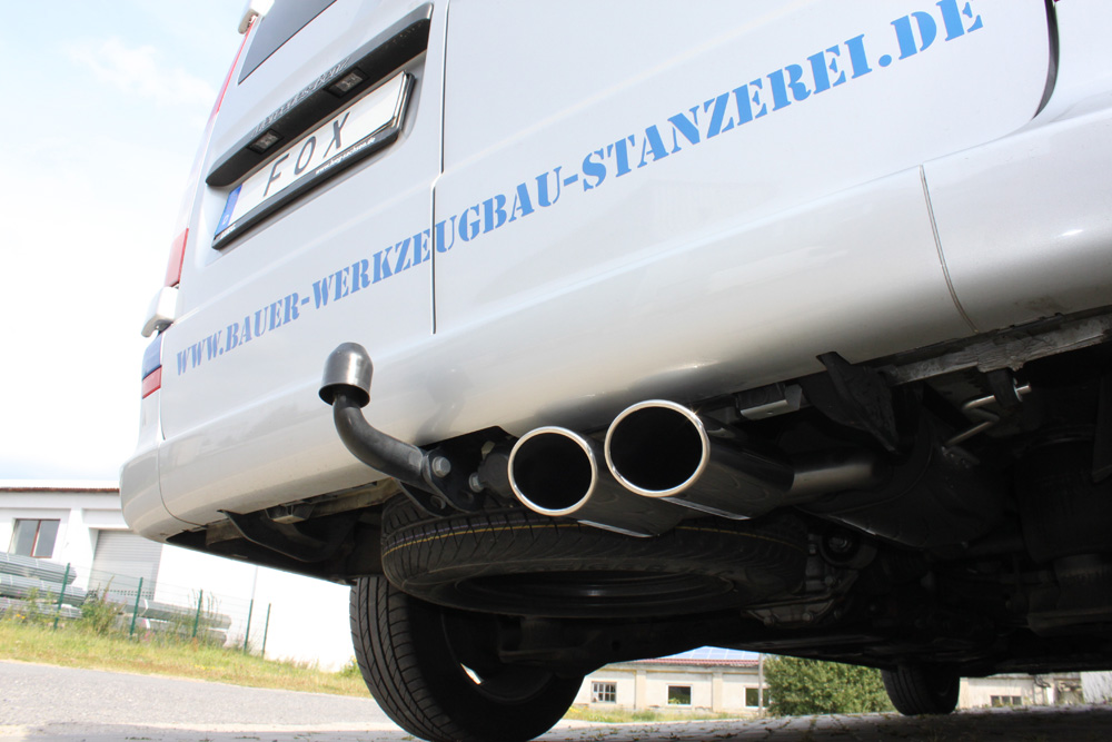 Mercedes Vito/ Viano - W639 - NICHT Kompact/ not kompact Endschalldämpfer - 2x115x85 Typ 32