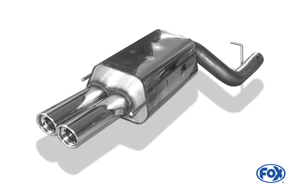 FOX Mercedes CLK Typ 209  Endschalldämpfer einseitig Ø70mm - 2x80 Typ 17