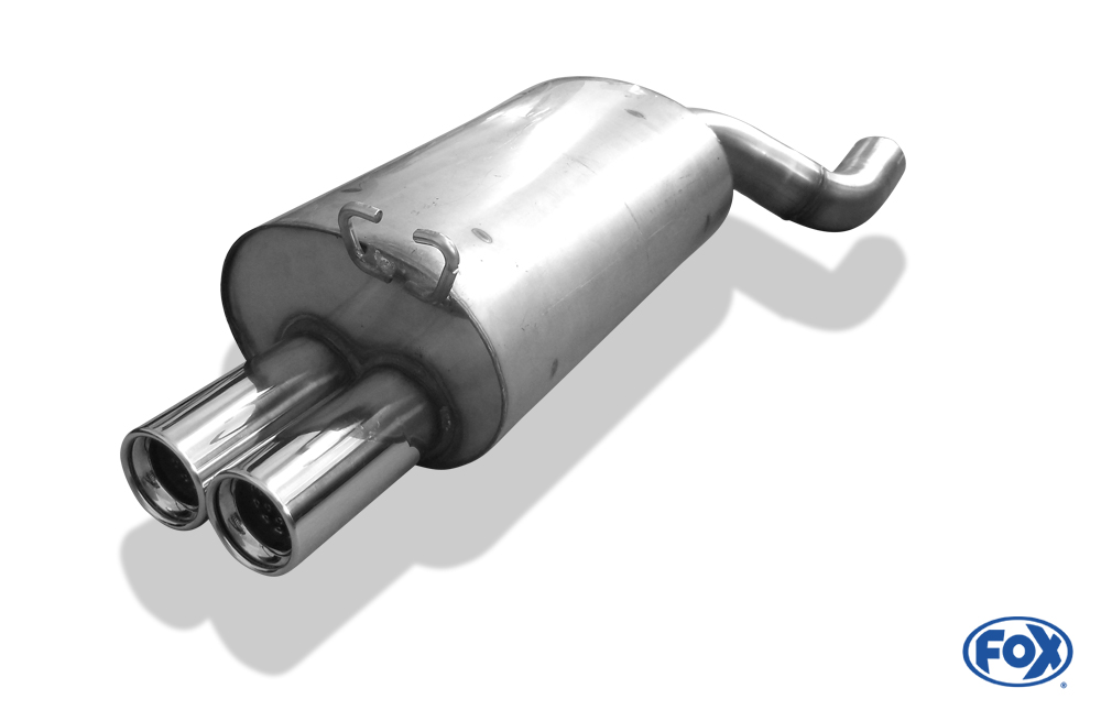 Mercedes SL Typ R129 Endschalldämpfer Ø70mm - 2x80 Typ 13 - Nur für Modelle mit serienmäßiger Steckverbindung! (kein Flansch!)