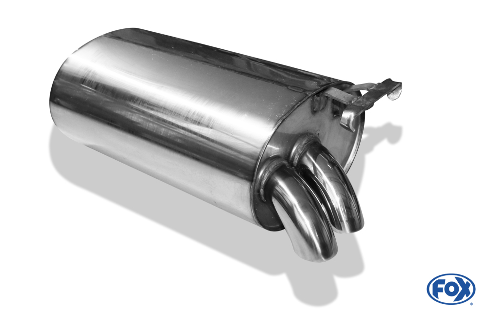 Mercedes SL Typ R129 Endschalldämpfer Ø70mm - 2x55 Typ 28 - Nur für Modelle mit serienmäßiger Steckverbindung! (kein Flansch!)