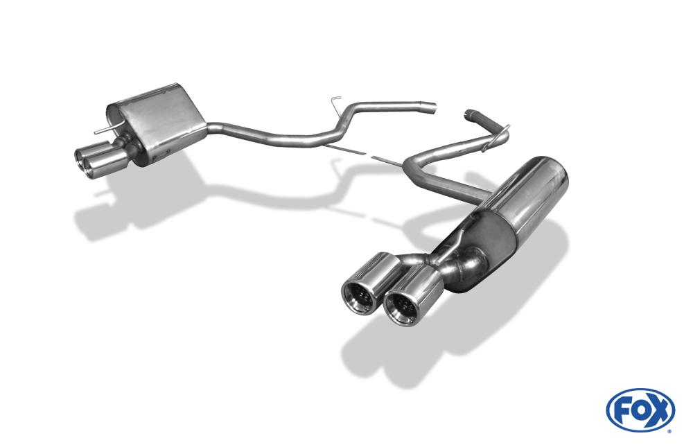 Mercedes SL Typ 230 Endschalldämpfer rechts/links - 2x80 Typ 13 rechts/links - Halbanlage ab Kat