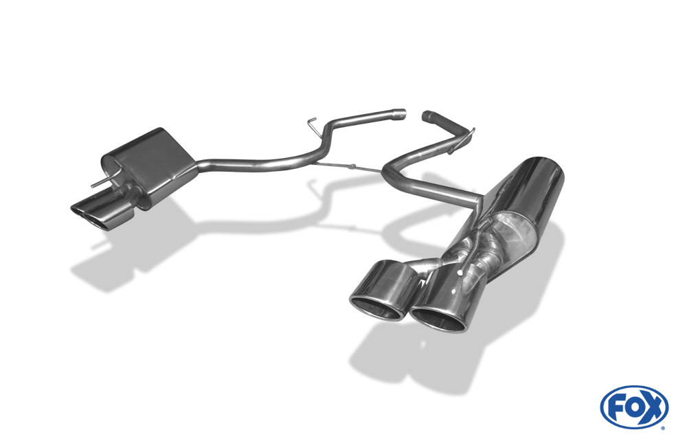 Mercedes SL Typ 230 Endschalldämpfer rechts/links - 2x115x85 Typ 32 rechts/links - Halbanlage ab Kat