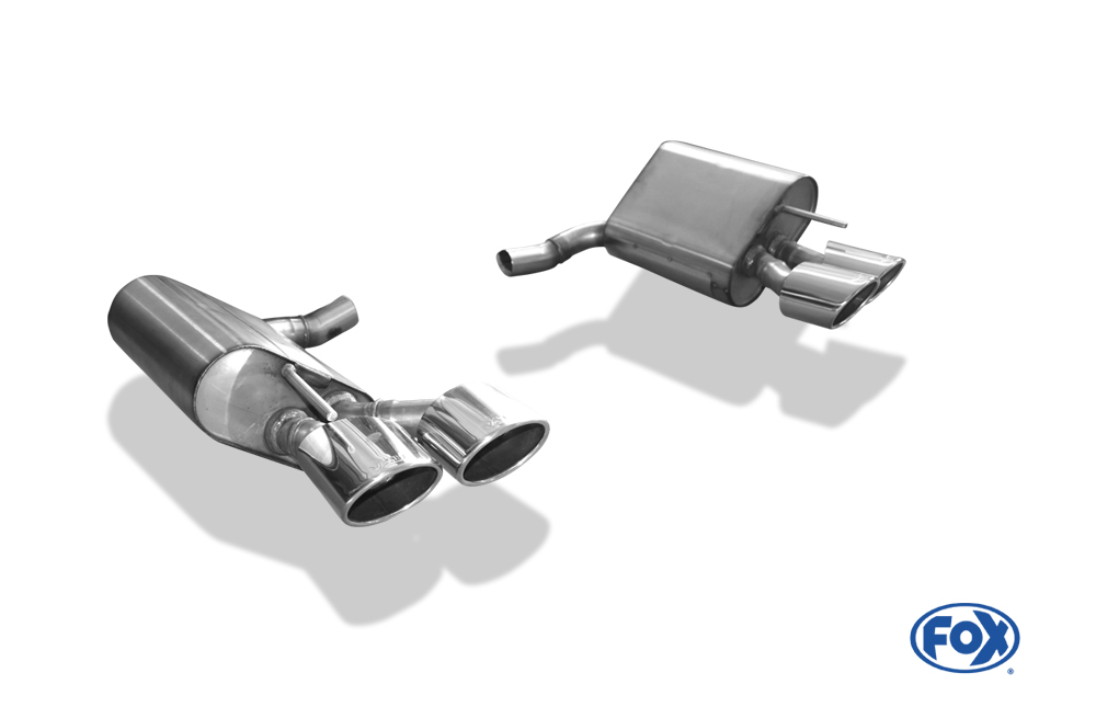 Mercedes SL Typ 230 Facelift Endschalldämpfer rechts/links kurze Variante - 2x115x85 Typ 32 rechts/links