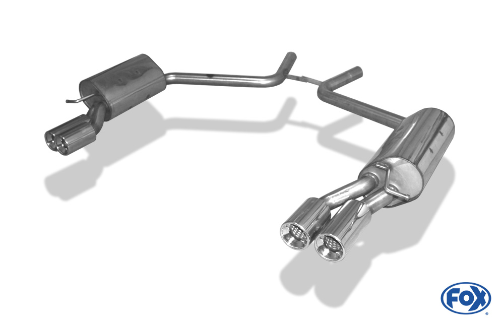 FOX Mercedes CLS Typ C219  Endschalldämpfer rechts/links - 2x90 Typ 13 rechts/links 