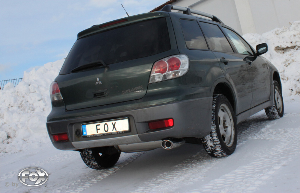 Mitsubishi Outlander 4WD FOX Endschalldämpfer - 115x85 
