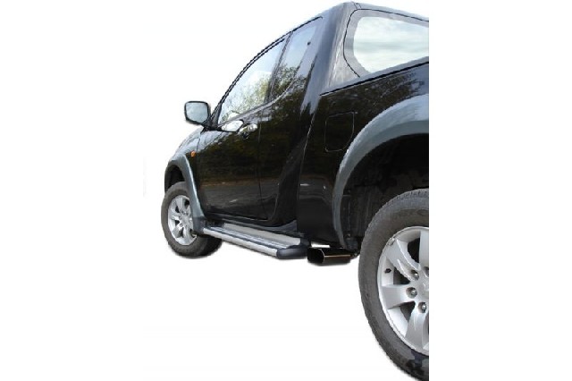 FOX Mitsubishi L200 Typ KAOT Clubcap 2-trg.  Endschalldämpfer Sidepipe - 160x80 Typ 50