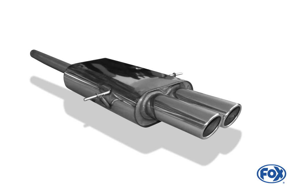 FOX Mini Cooper S R56  Endschalldämpfer Ausgang mittig - 2x88x74 Typ 32