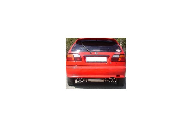FOX Nissan Almera Typ N15 Hatchback  Endschalldämpfer Ausgang rechts/links  - 2x90 Typ 13 rechts/links