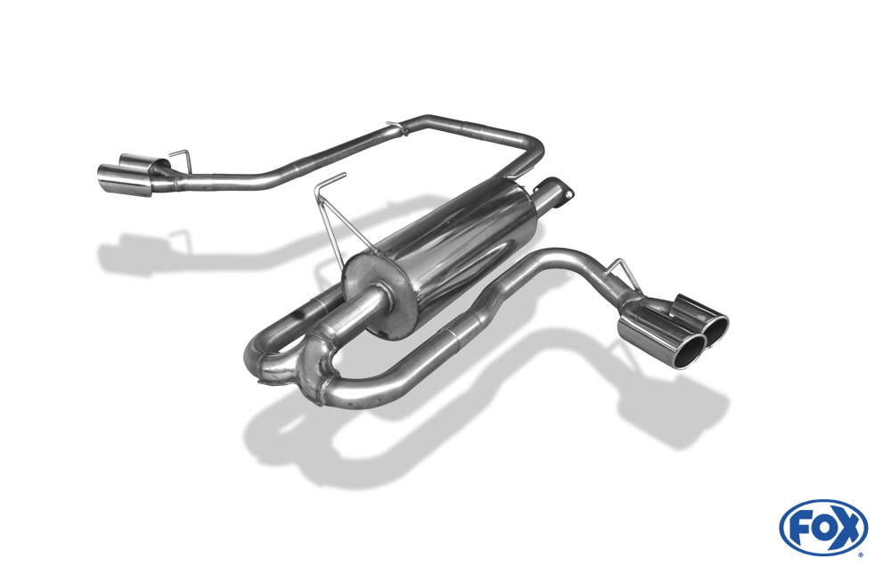 Nissan Navara D40 - 3,0l dCi Endschalldämpfer Sidepipe, Ausgang rechts und links am Fahrzeug - 2x90  rechts/links