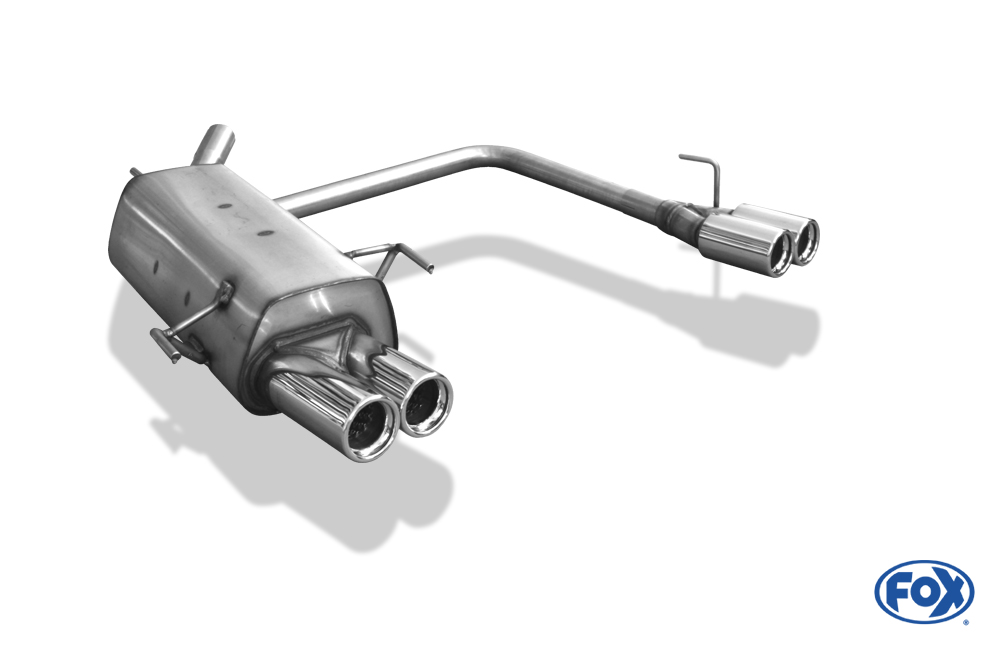 FOX Opel Corsa C  Endschalldämpfer Ausgang rechts/links - 2x76 Typ 13 rechts/links 