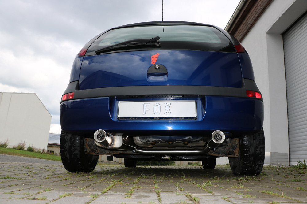 FOX Opel Corsa C  Endschalldämpfer Ausgang rechts/links - 1x90 Typ 13 rechts/links 