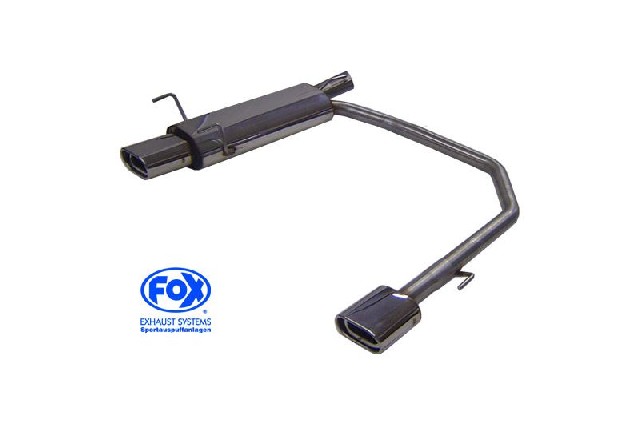 FOX Opel Astra F-CC  Endschalldämpfer Ausgang rechts/links 3-Punkt-Aufhängung - 135x80 Typ 53 rechts/links