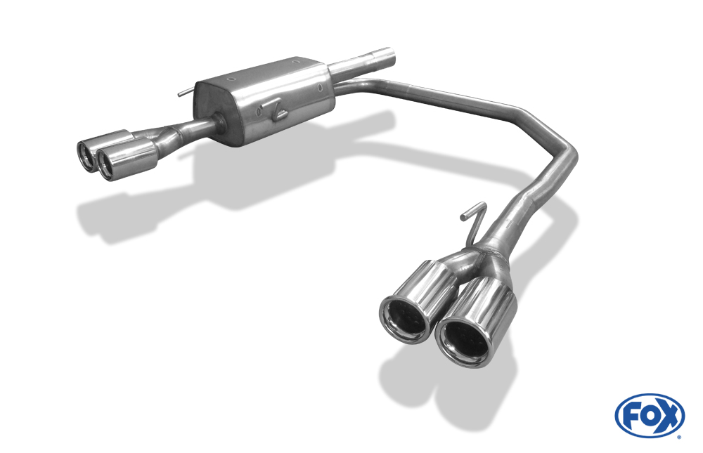 Opel Astra G Coupe/ Cabrio Endschalldämpfer Ausgang rechts/links Ø63,5mm - 2x76 Typ 13 rechts/links