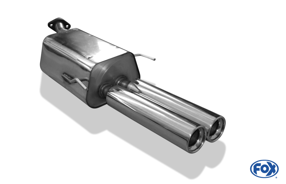 Opel Astra G Stufenheck Endschalldämpfer Ø60mm - 2x80 Typ 13