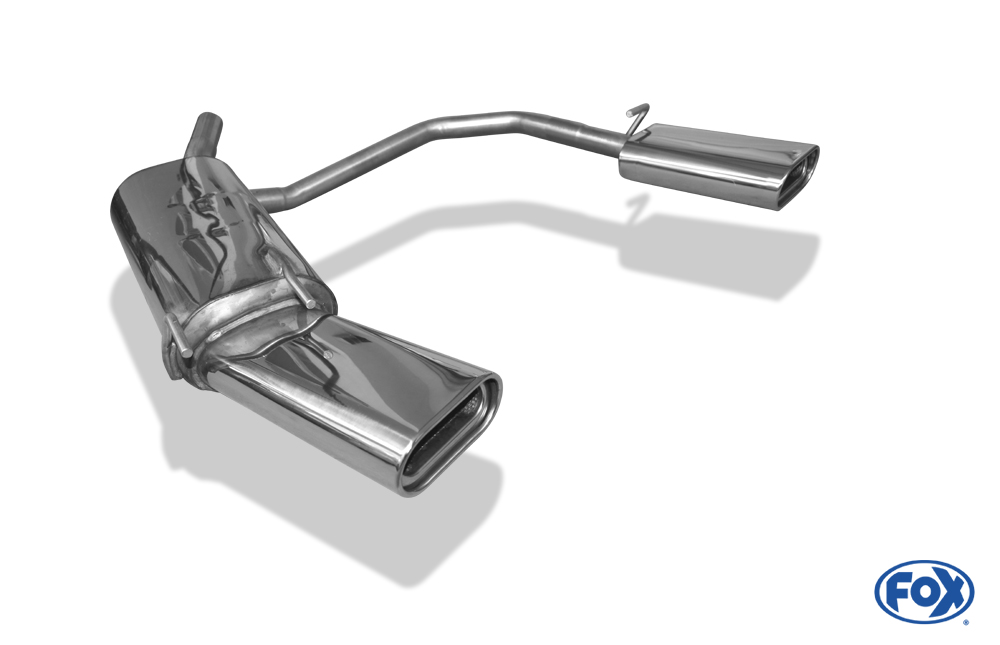 Opel Tigra A Endschalldämpfer Ausgang rechts/links 60mm - 160x80 Typ 53 rechts/links