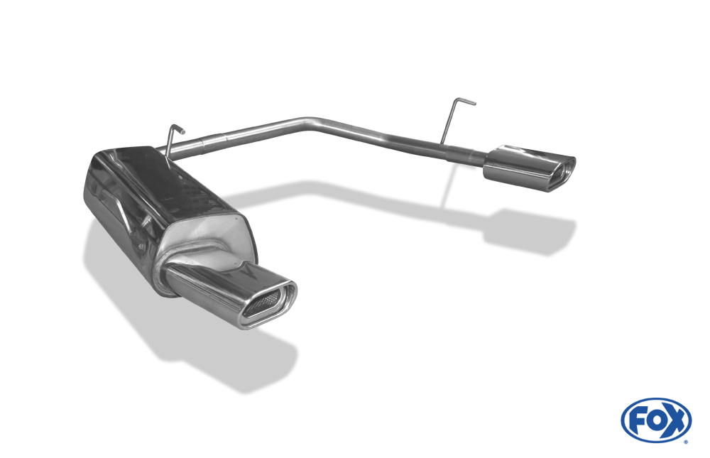 Peugeot 206 S16/ S16 Cabrio Endschalldämpfer Ausgang rechts/links - 135x80 Typ 53 rechts/links