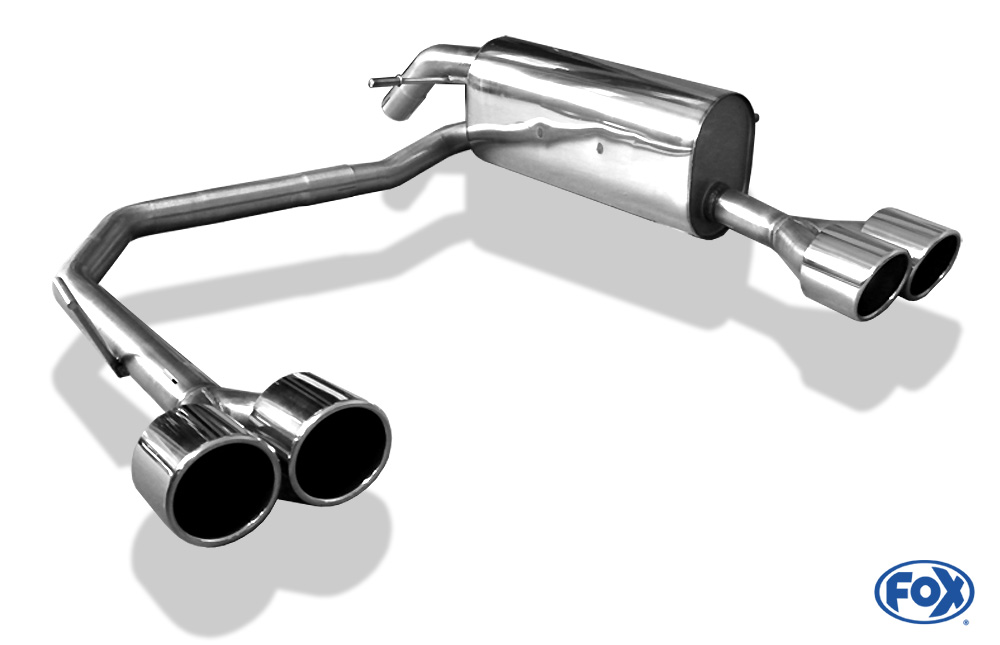FOX Peugeot 207 RC  Endschalldämpfer Ausgang rechts/links - 2x100 Typ 16 rechts/links