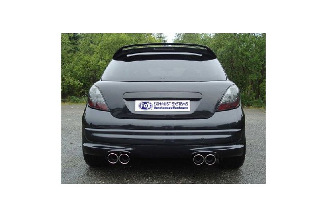 FOX Peugeot 207 RC  Endschalldämpfer Ausgang rechts/links - 2x90 Typ 16 rechts/links