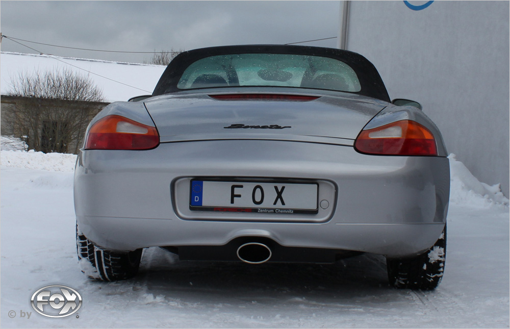 Porsche Boxster Typ 986 Endschalldämpfer Ausgang mittig - 140x90 Typ 32