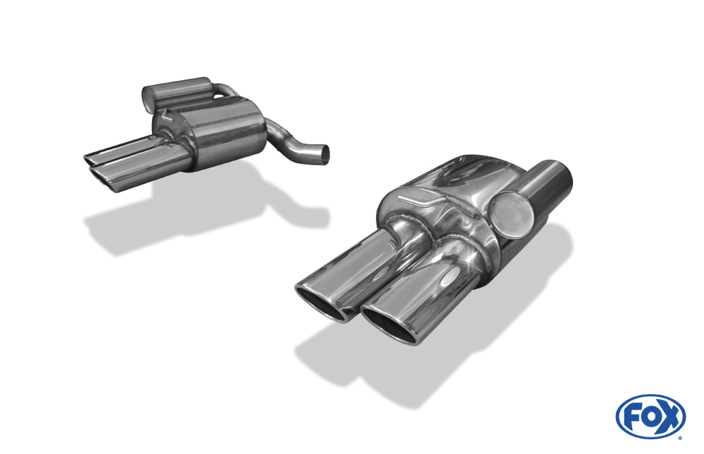 Porsche Panamera 3,6l Endschalldämpfer rechts/links - 2x115x85 Typ 44 rechts/links